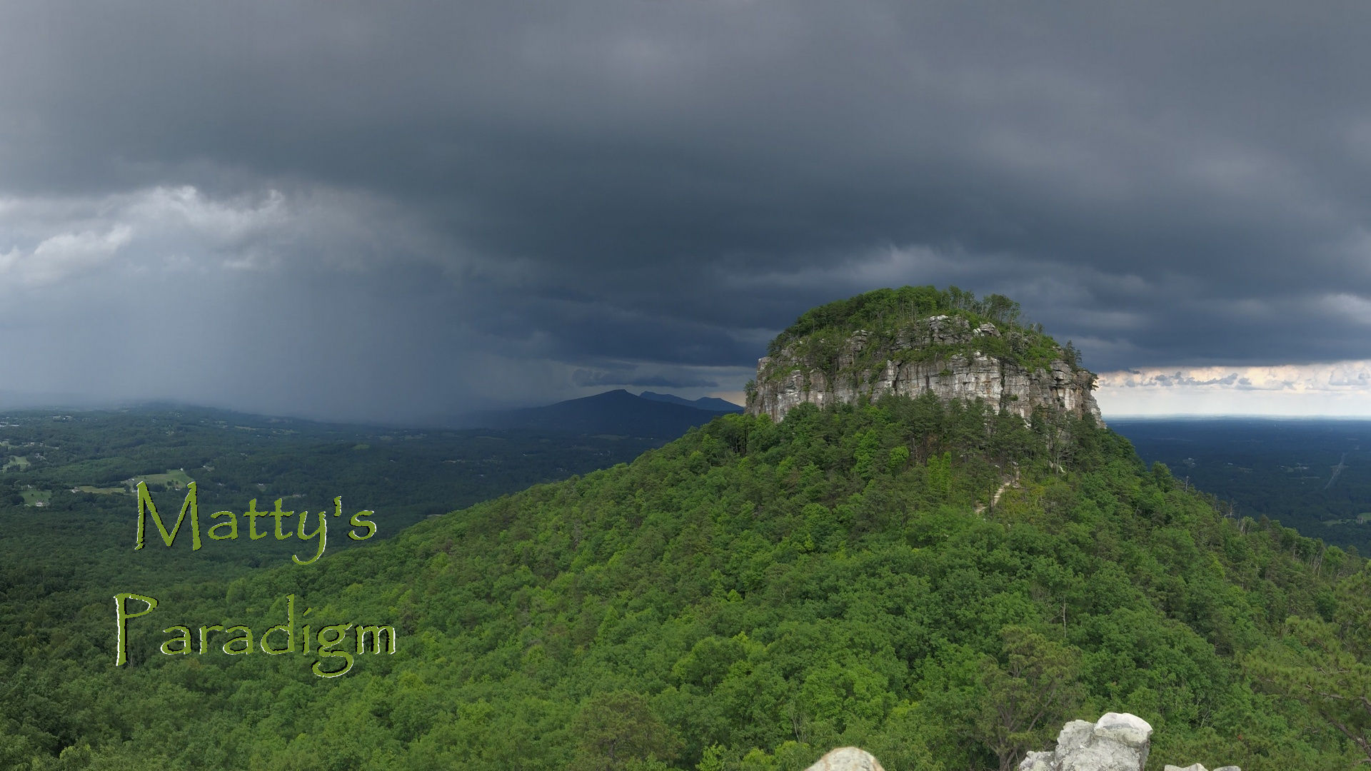 Is Pilot Mountain, North Carolina, one of the pillars of the earth?